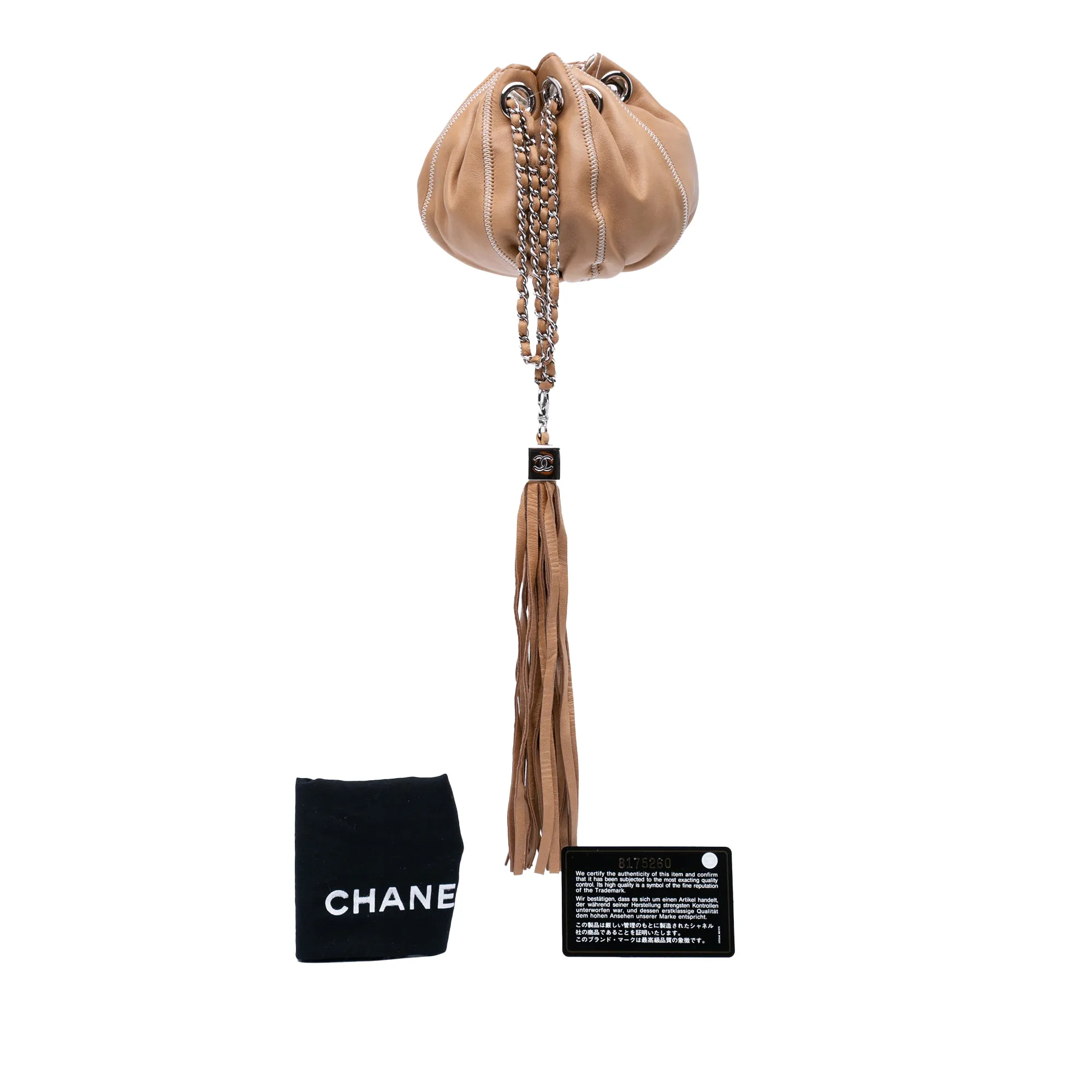 Chanel Mini Lambskin and Satin Reversible Sac Cordon