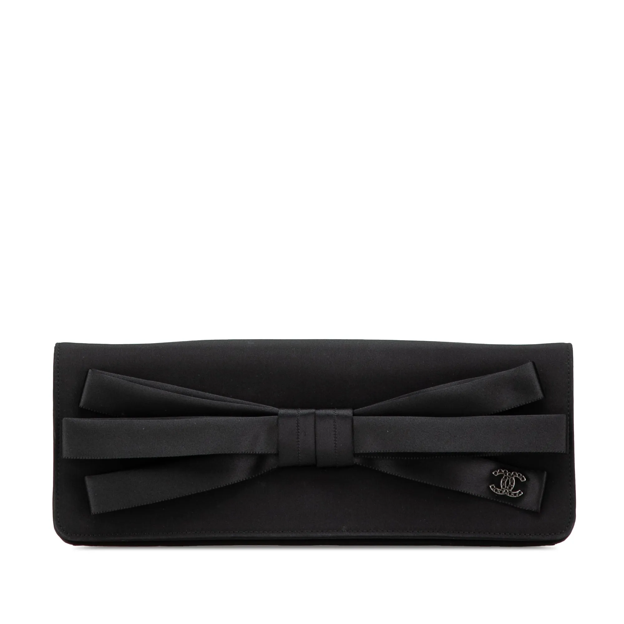 Chanel Satin Bow Flap Clutch
