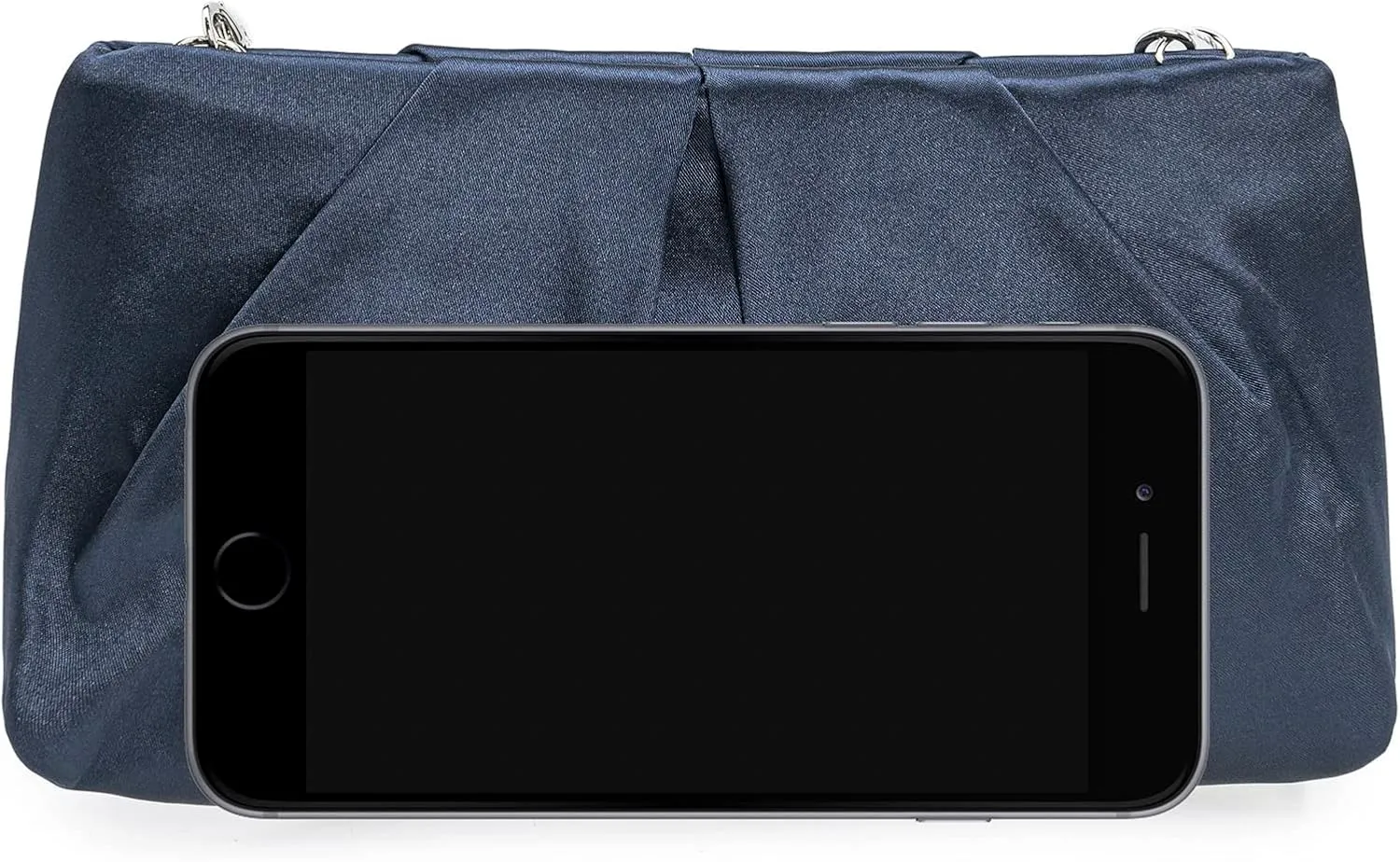 CHARMING TAILOR Evening Bag Women Wedding Party Handbag Small Dressy Formal Purse Pleated Satin Clutch
