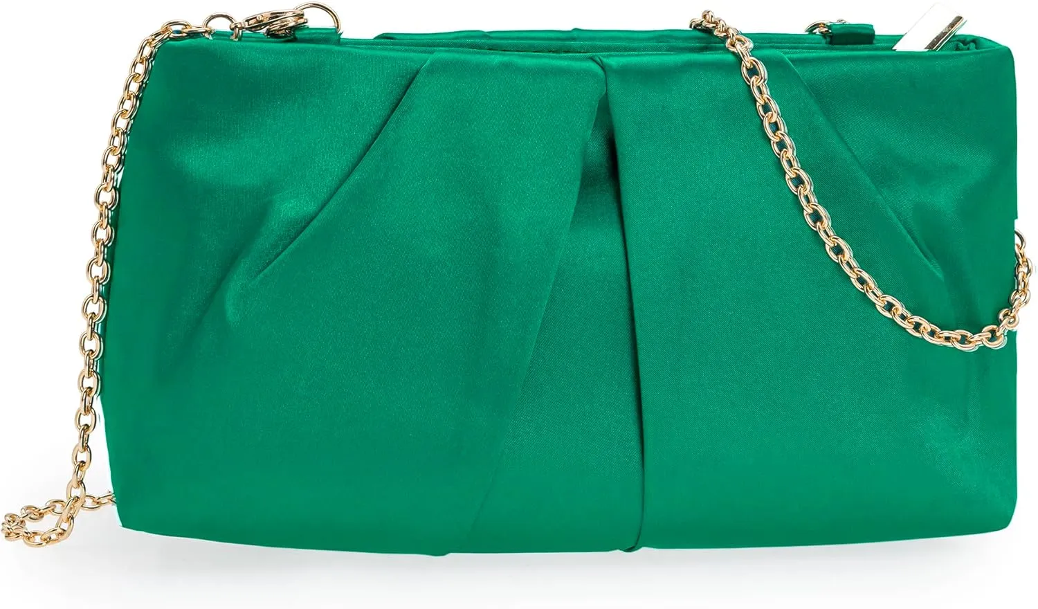 CHARMING TAILOR Evening Bag Women Wedding Party Handbag Small Dressy Formal Purse Pleated Satin Clutch