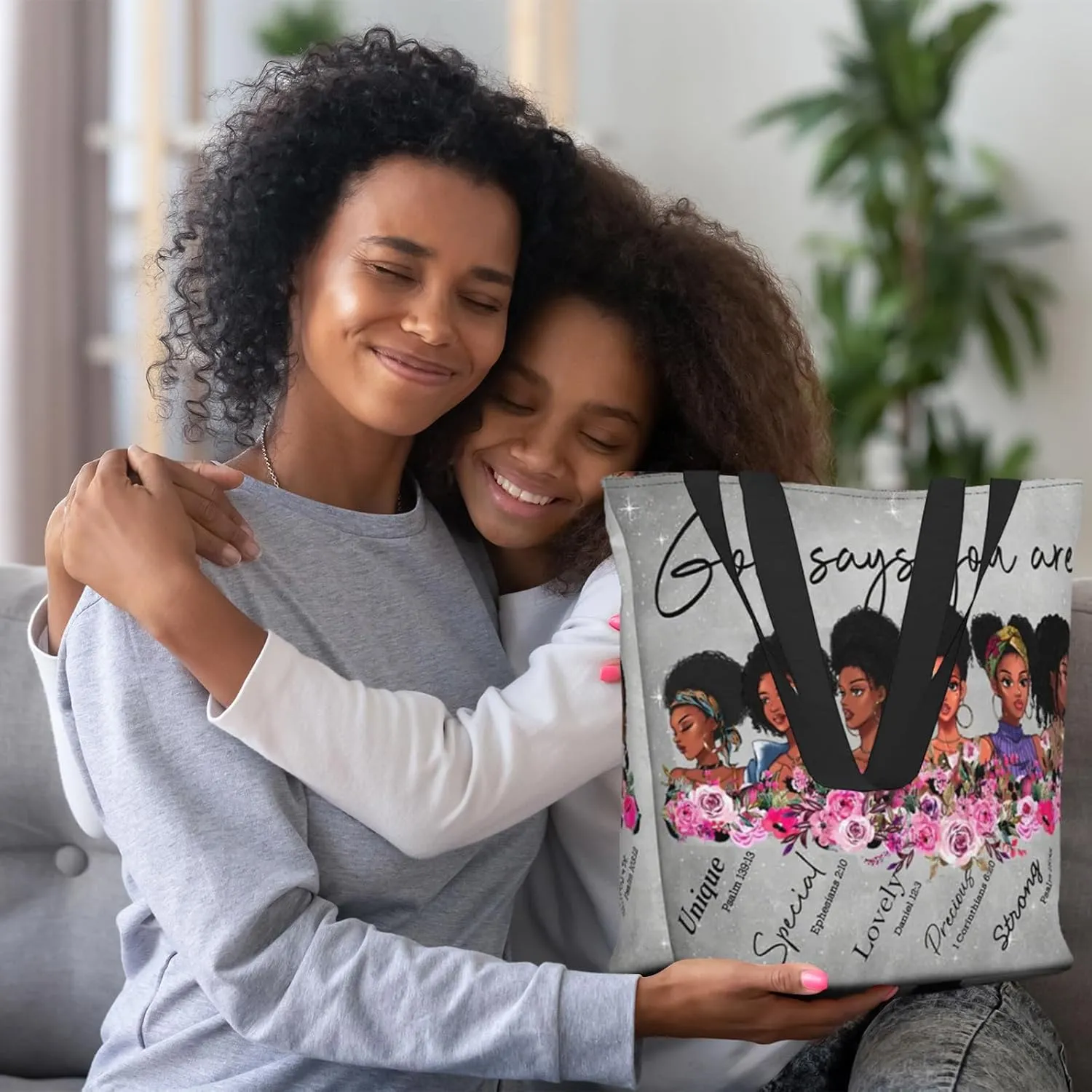 Christian Tote Bags for Women Bible Bags for Women Religious Gifts Bible Church Bag Reusable Grocery Shopping Bag