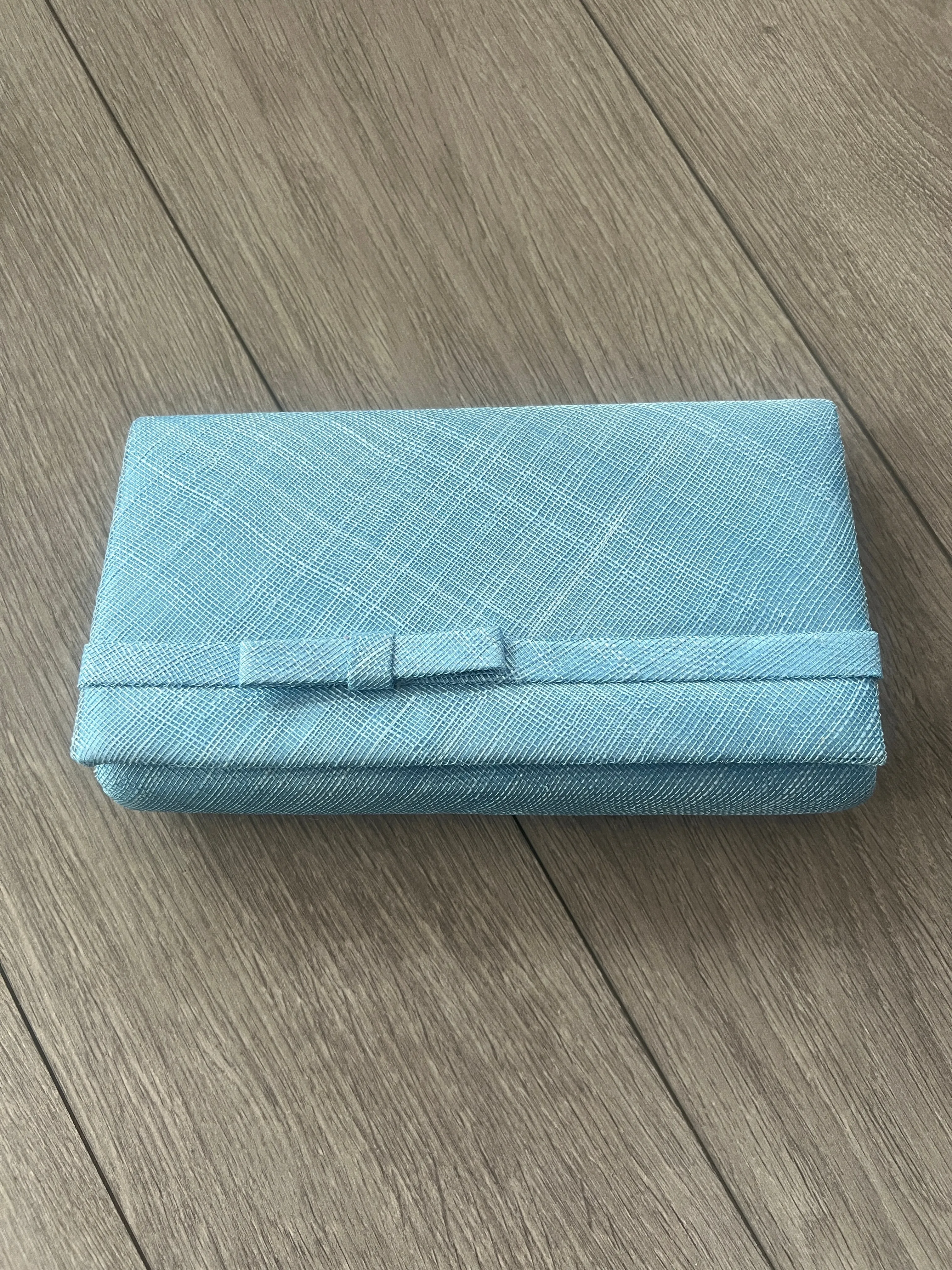 Classic Sinamay Bluebell Clutch Bag For Weddings