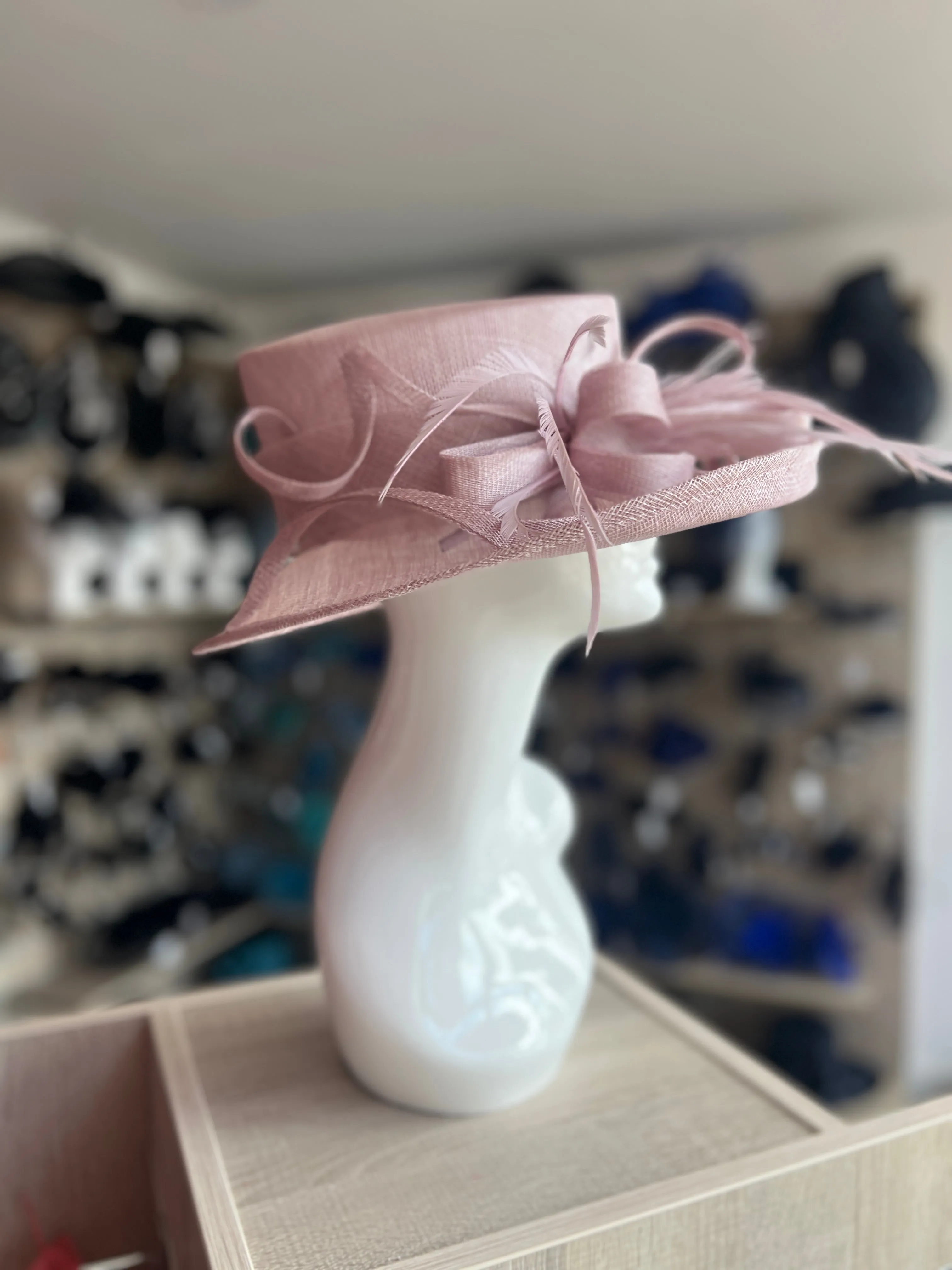 Classic Sinamay Lilac Wedding Hat