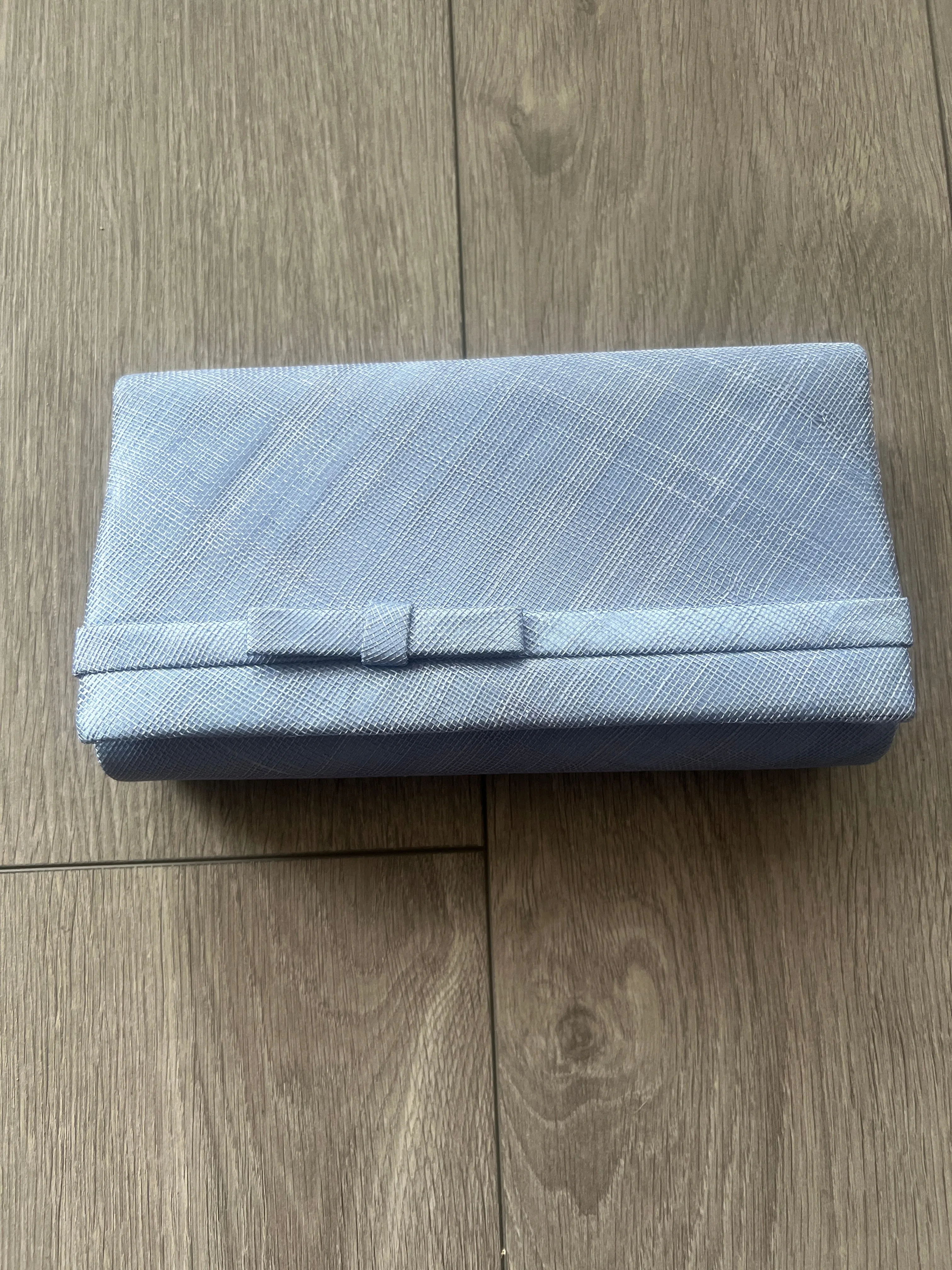 Classic Sinamay Periwinkle Clutch Bag For Weddings