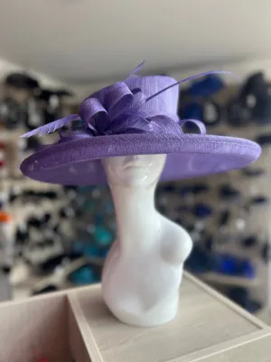 Classic Sinamay Wisteria Wedding Hat