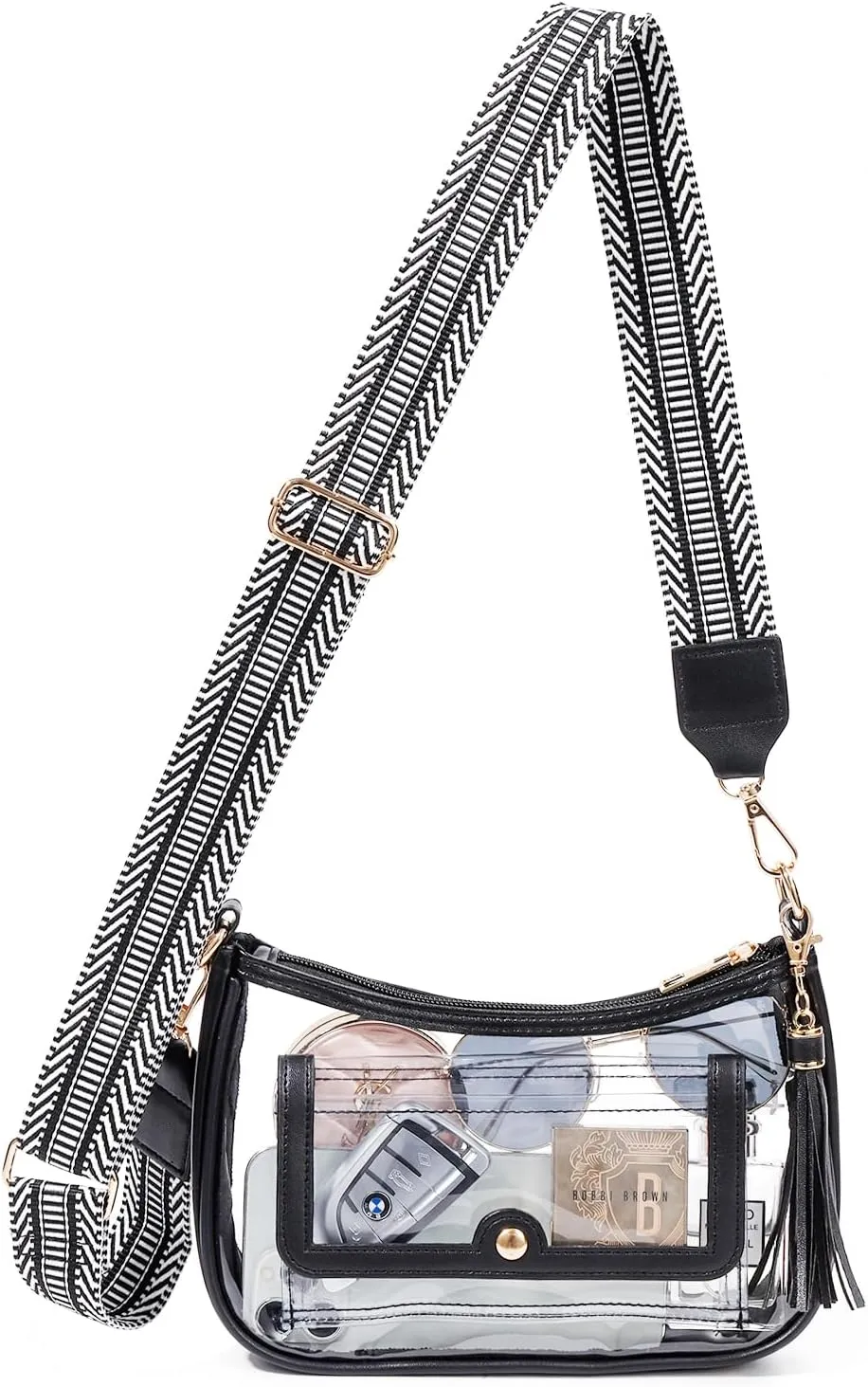 Clear Bag for Stadium Events, Clear Purses for Women, Crossbody Stadium Approved