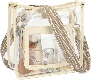 Clear Bag for Stadium Events Clear Stadium Bags for Women Crossbody Plastic Purse Clear Tote Bag for Concerts