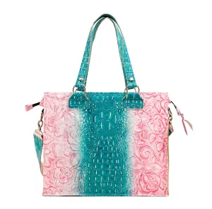 Clerk - All Embossed w/ Tropical Croc/Roses