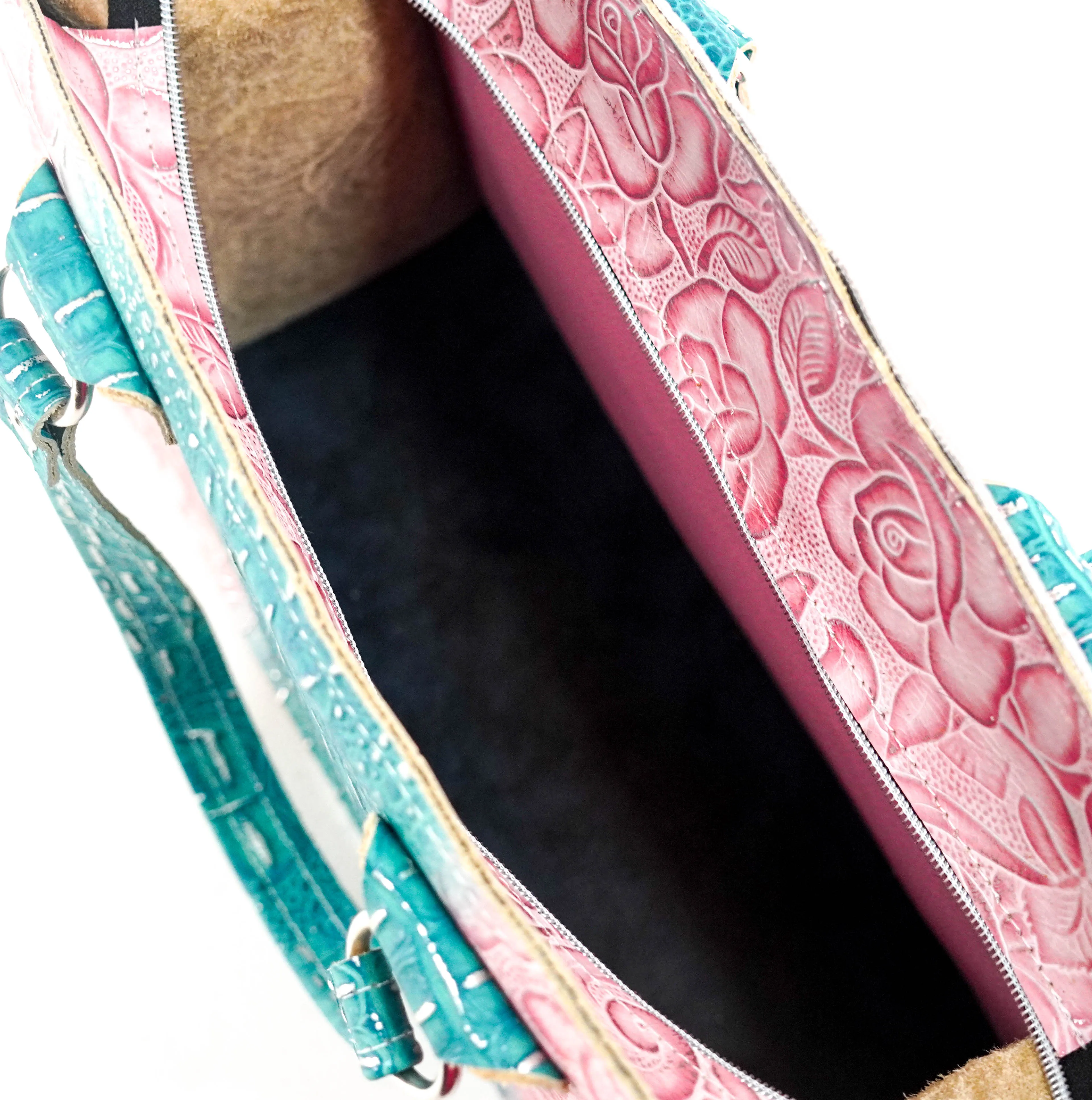 Clerk - All Embossed w/ Tropical Croc/Roses