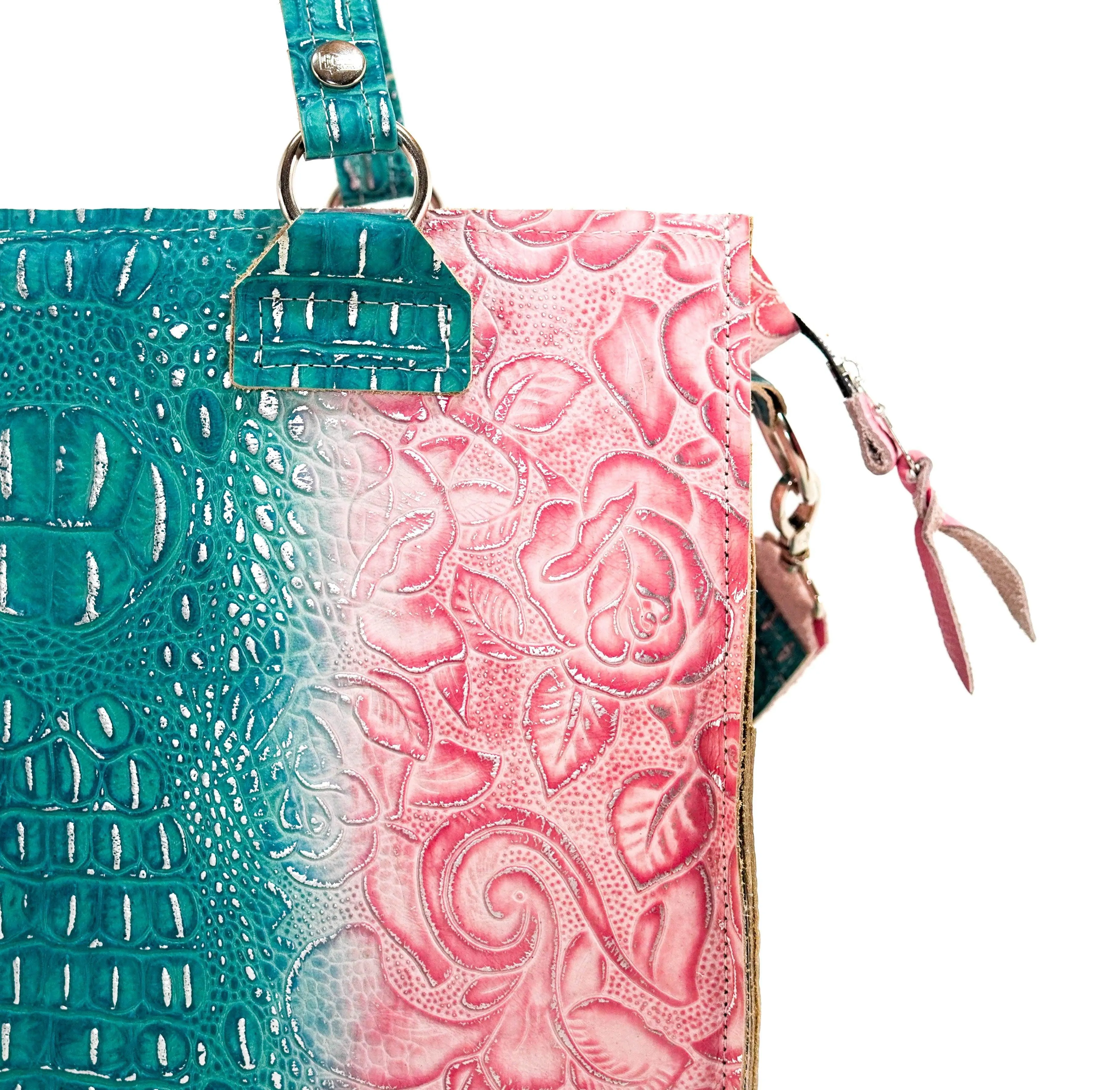 Clerk - All Embossed w/ Tropical Croc/Roses