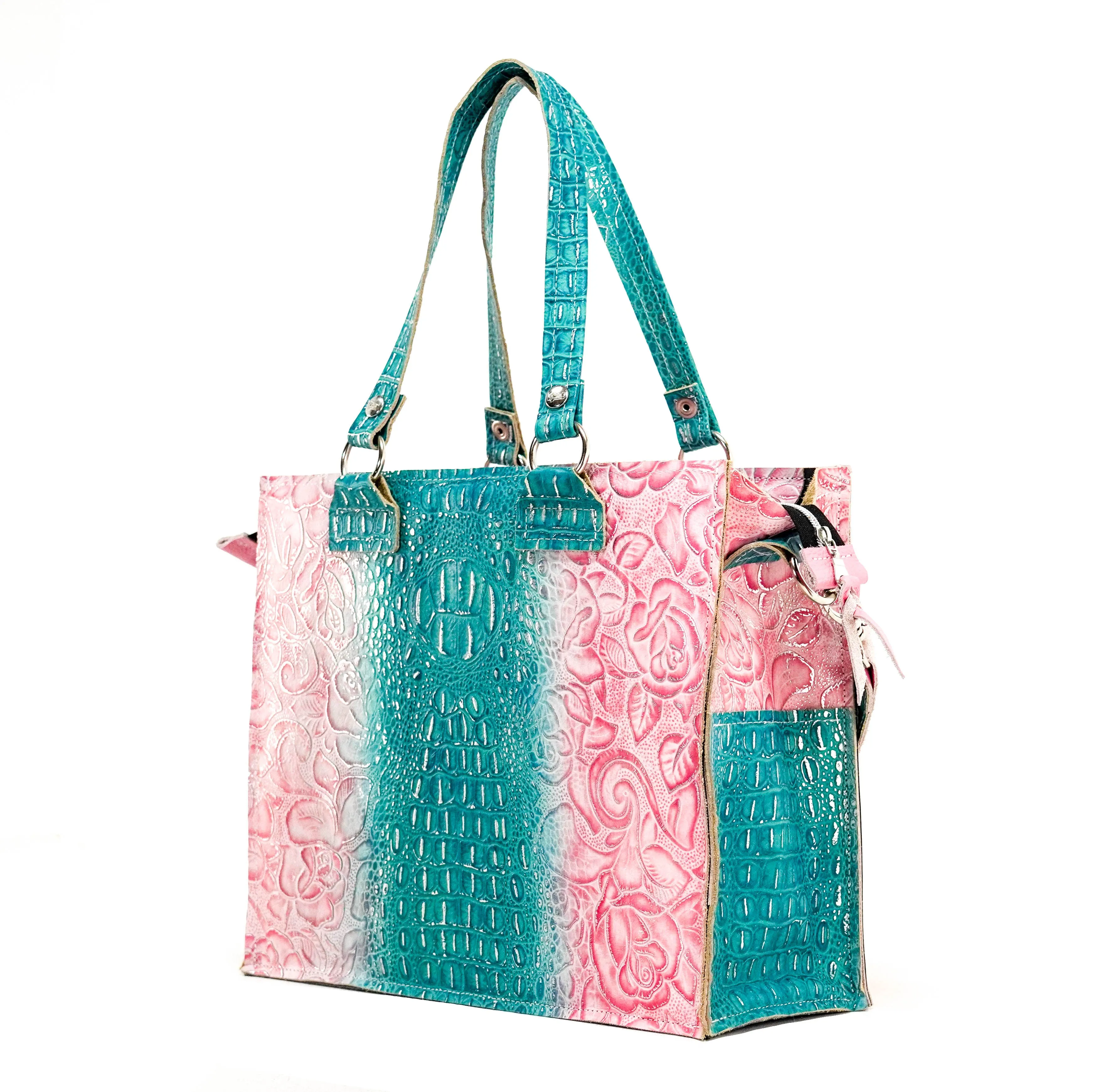 Clerk - All Embossed w/ Tropical Croc/Roses