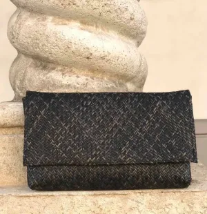 Clutch | Black Rattan