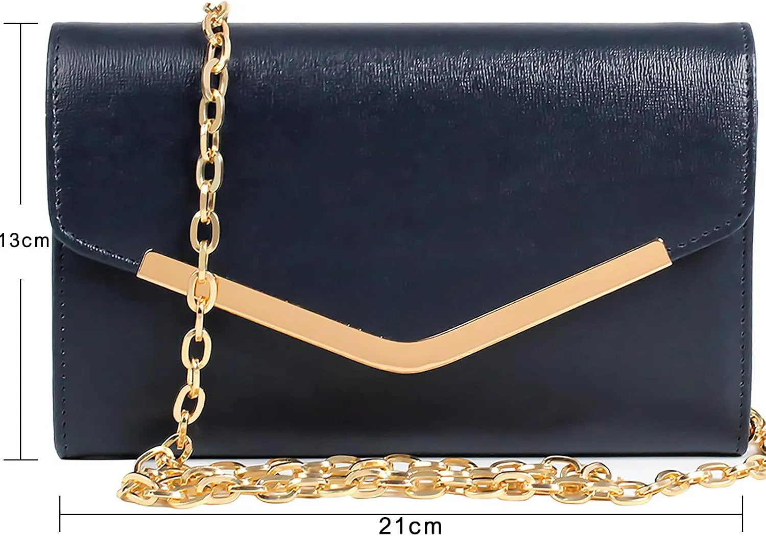 Clutch Purse Evening Bag for Women，Envelope Handbag With Detachable Chain