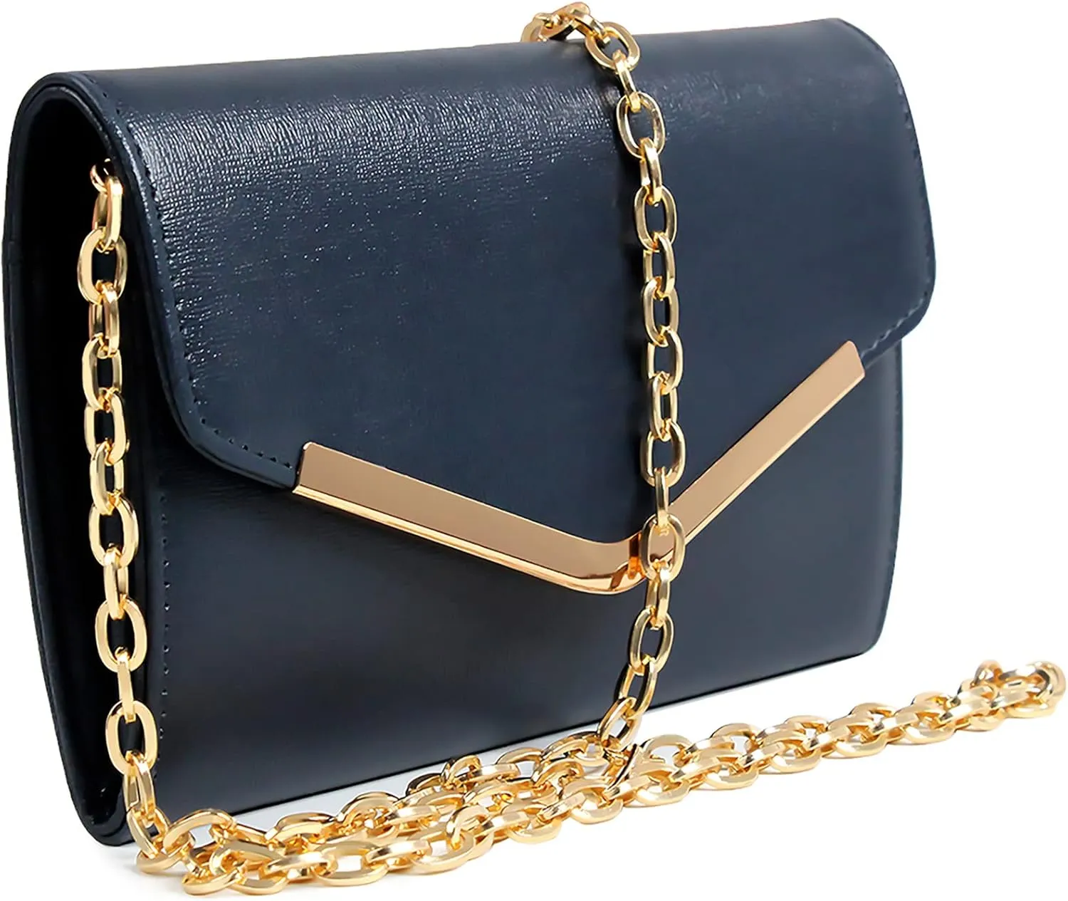 Clutch Purse Evening Bag for Women，Envelope Handbag With Detachable Chain