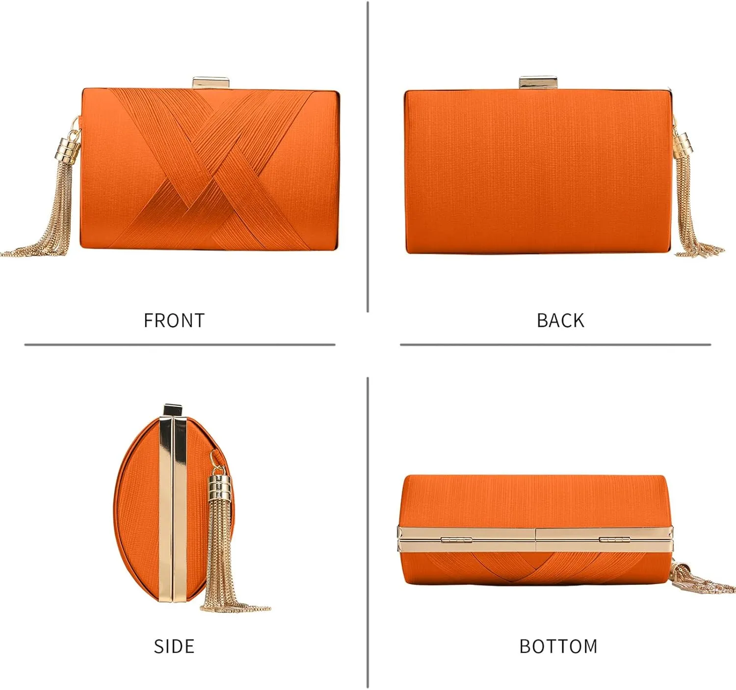 Clutch Purses For Women Tassel Evening Clutch bag Cross Body & Shoulder Bag For Wedding Night out Party