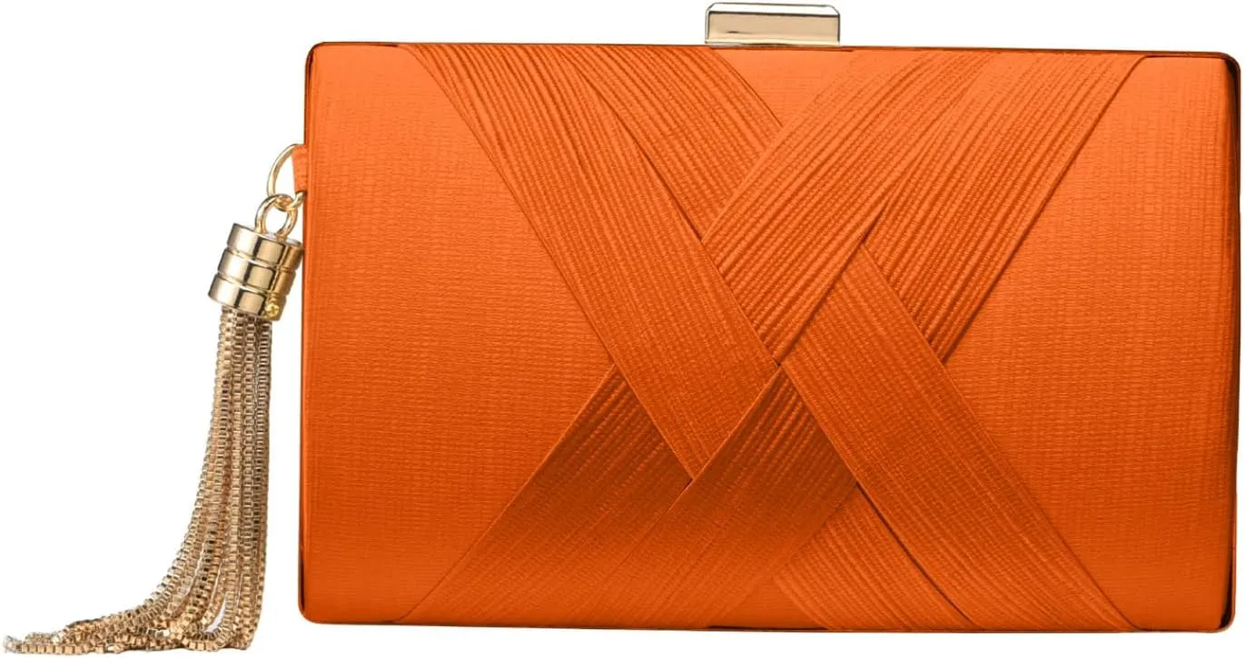 Clutch Purses For Women Tassel Evening Clutch bag Cross Body & Shoulder Bag For Wedding Night out Party