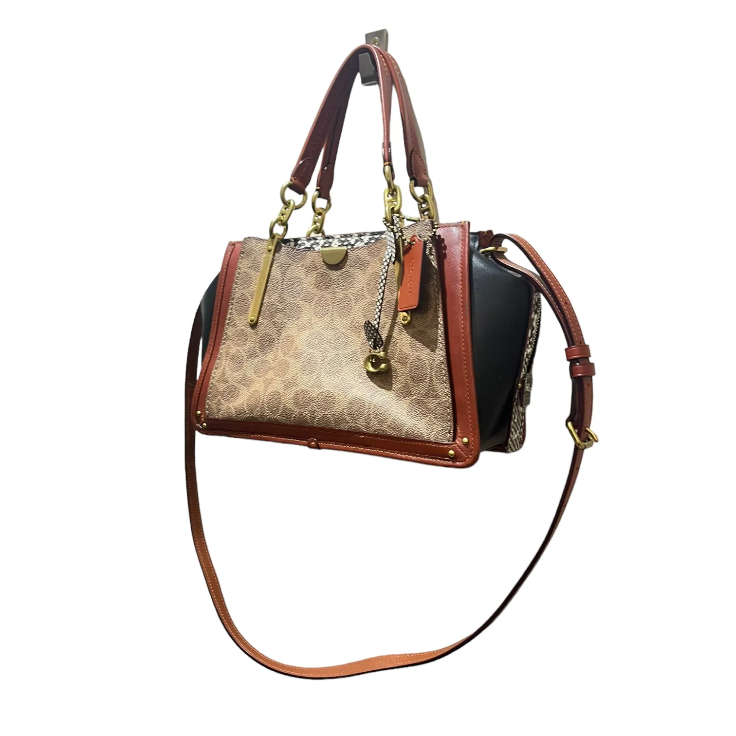 Coach Monogram and Snake Print Bag