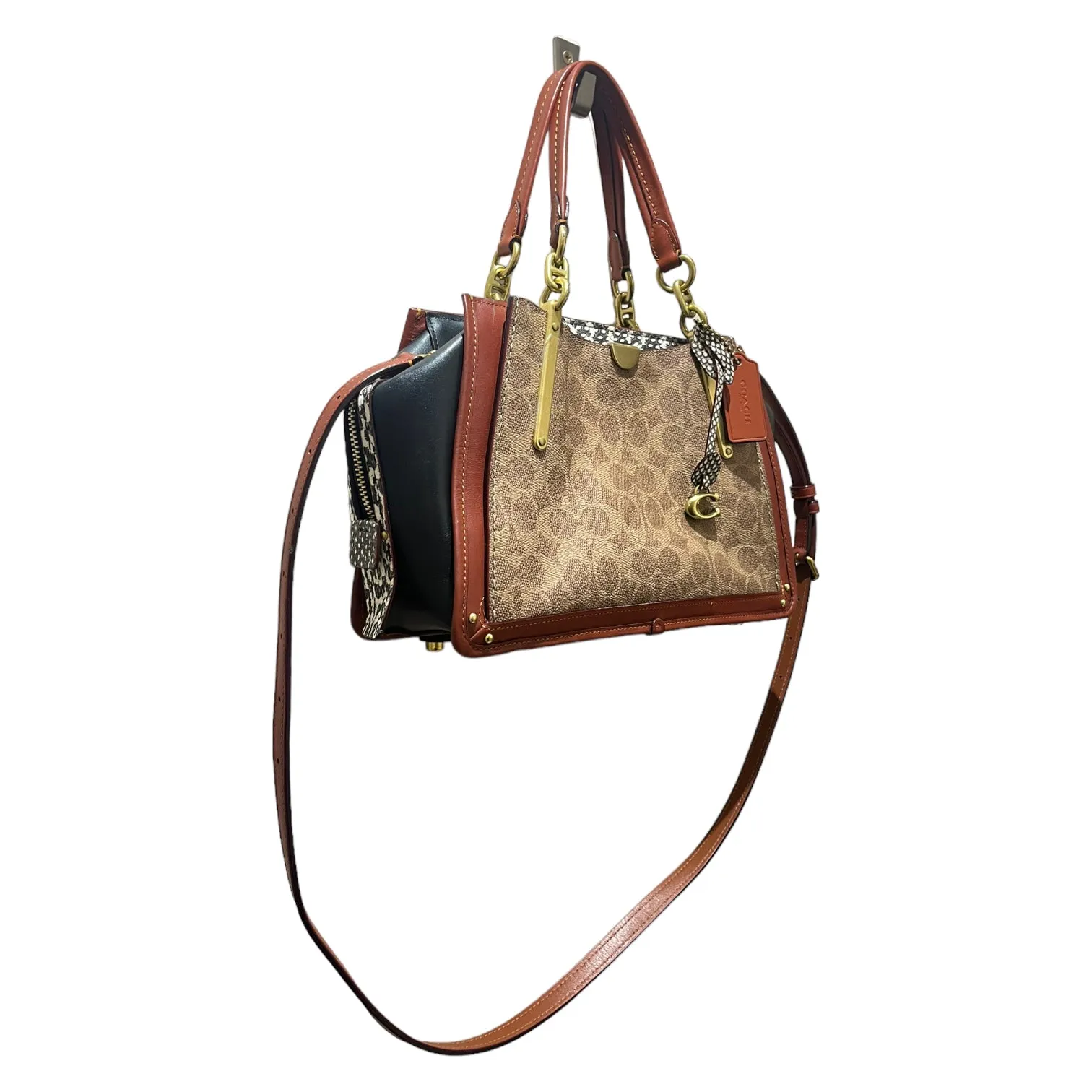Coach Monogram and Snake Print Bag