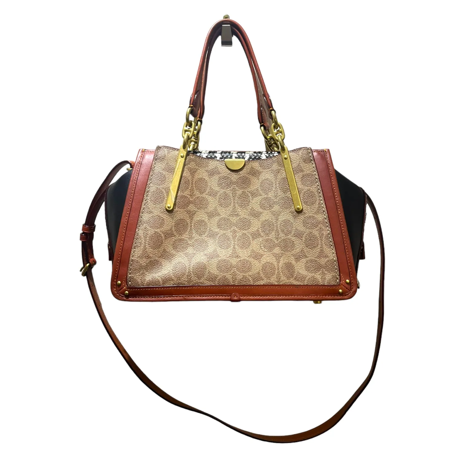Coach Monogram and Snake Print Bag