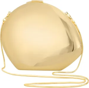 Comeon Women Evening Clutch Bags Metal Evening Handbag Small Party Night Purses Wedding Cocktail Prom Clutches with Chain