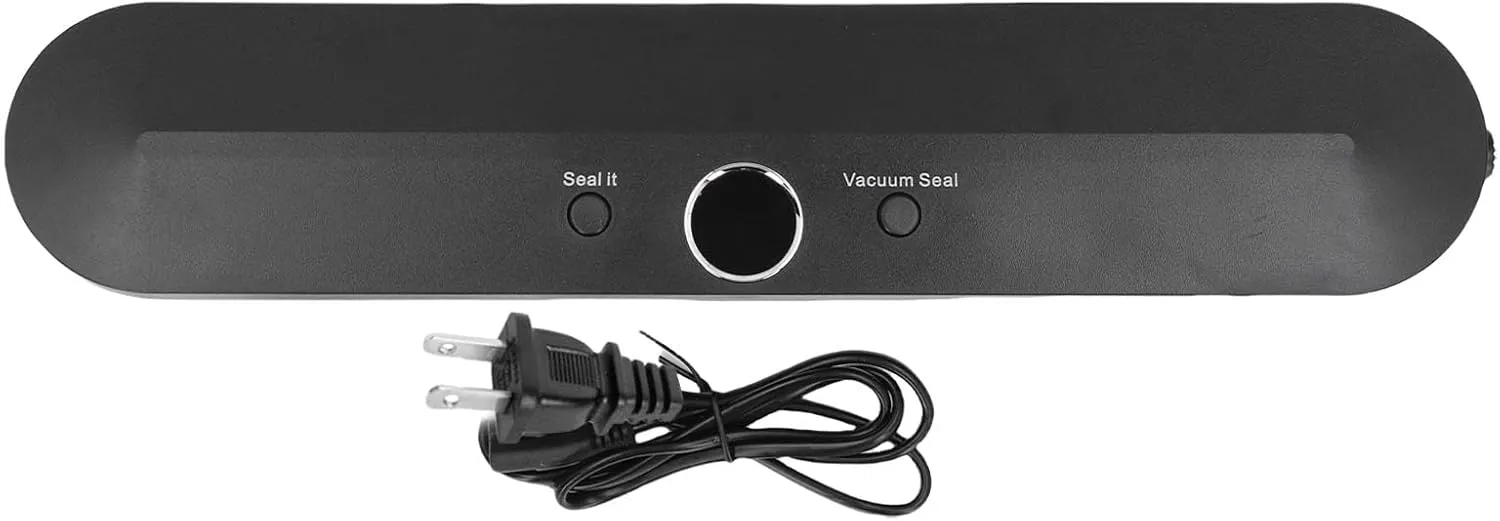 Compact Vacuum Sealer Machine, 120W 60kpa Suction Power One Click Sealing System Vacuum Food Storage 25cm Wide Seal Strip Food Preservation System Tool for Home