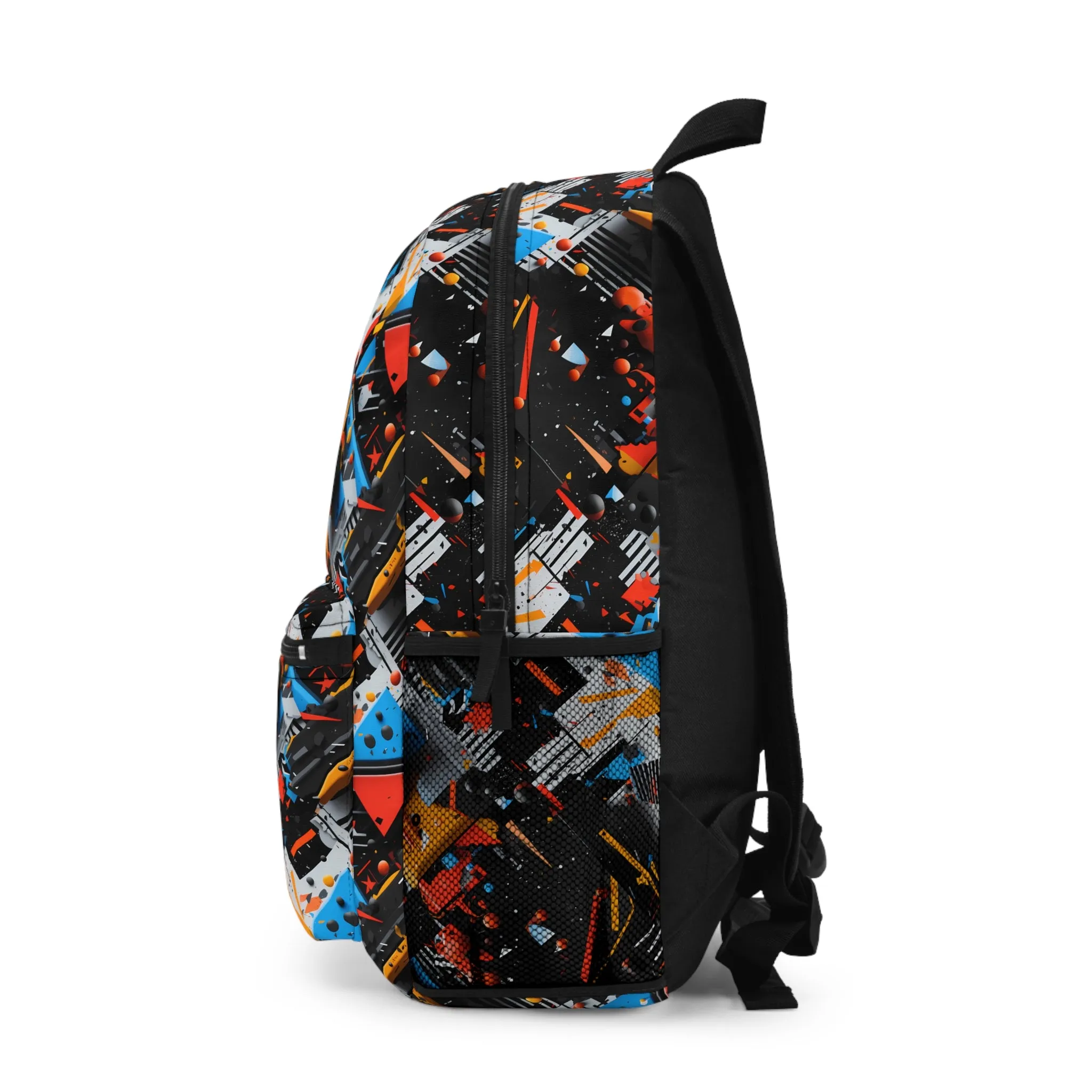 Contemporary Graffiti Geometry Backpack