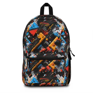 Contemporary Graffiti Geometry Backpack