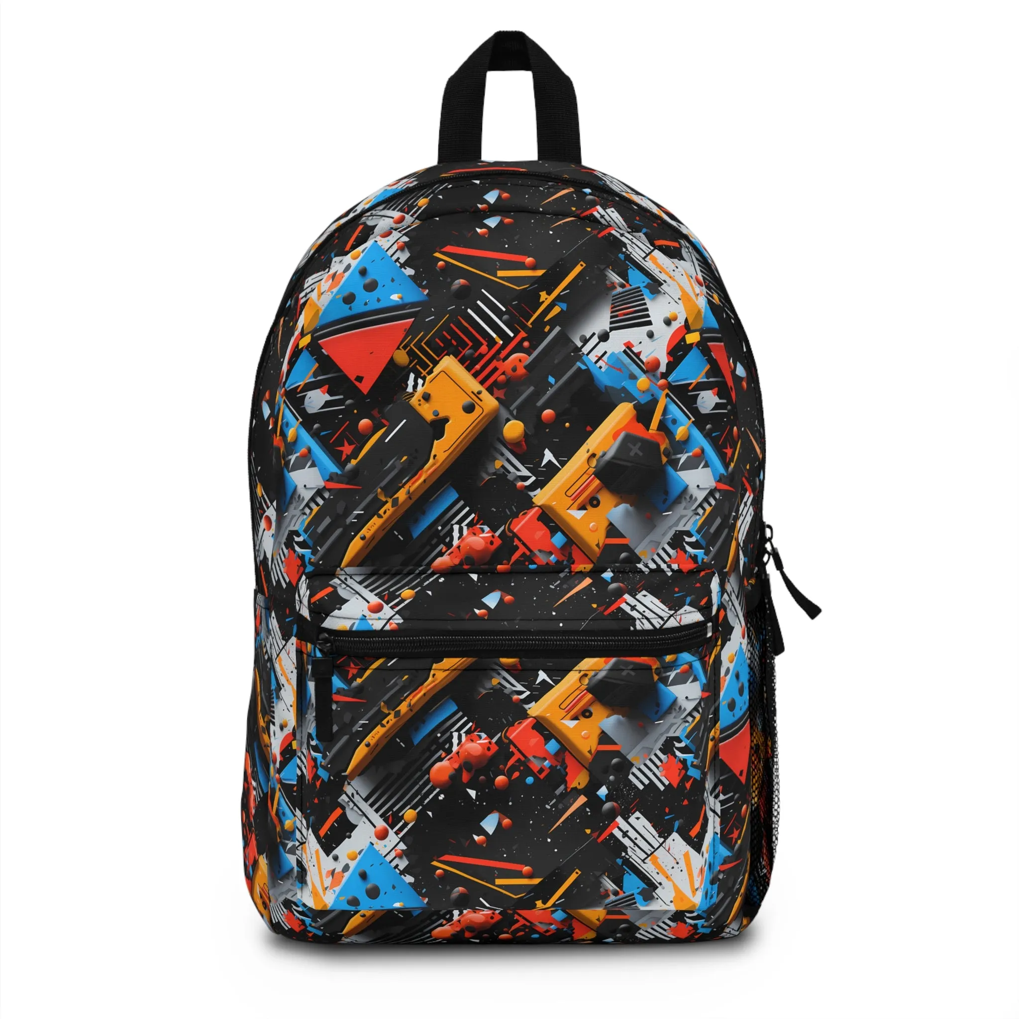 Contemporary Graffiti Geometry Backpack