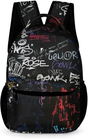 Cool Graffiti School Backpack For Kids Boys Girls Children Travel Bag Students Teens Bookbag Hip Hop Backpack Laptop Backpack-C3