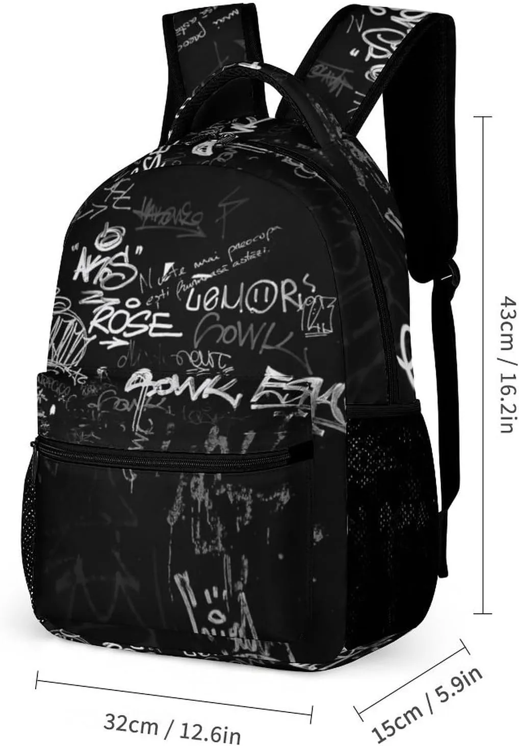 Cool Graffiti School Backpack For Kids Boys Girls Children Travel Bag Students Teens Bookbag Hip Hop Backpack Laptop Backpack-C5