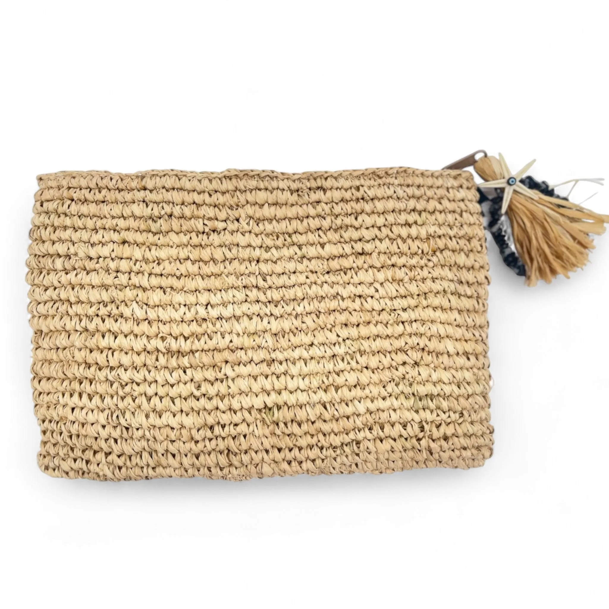Coquette Feather Raffia Handbag