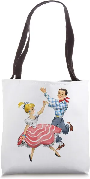 Couple Dance Prize Retro Competition Print Decor Gift Tote Bag