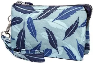 Crest Design Water Repellent Cell Phone Purse Wristlet Clutch Wallets For Women With Wrist Strap
