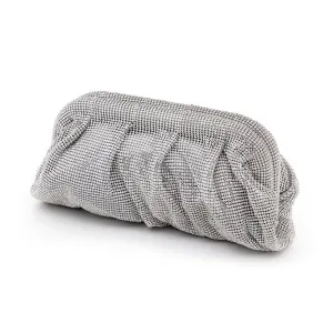 Crystal Clutch Bag in Clear
