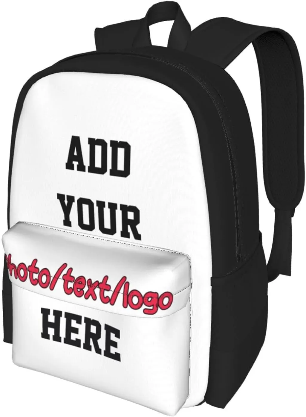 Custom Backpack For Women Men,Personalized Daypacks With Photo/Name/Text/Logo,Customized Large Capacity Laptop Backpack,Casual Travel Computer Bag For Work Travel