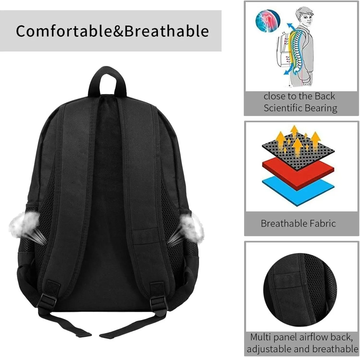 Custom Backpack For Women Men,Personalized Daypacks With Photo/Name/Text/Logo,Customized Large Capacity Laptop Backpack,Casual Travel Computer Bag For Work Travel