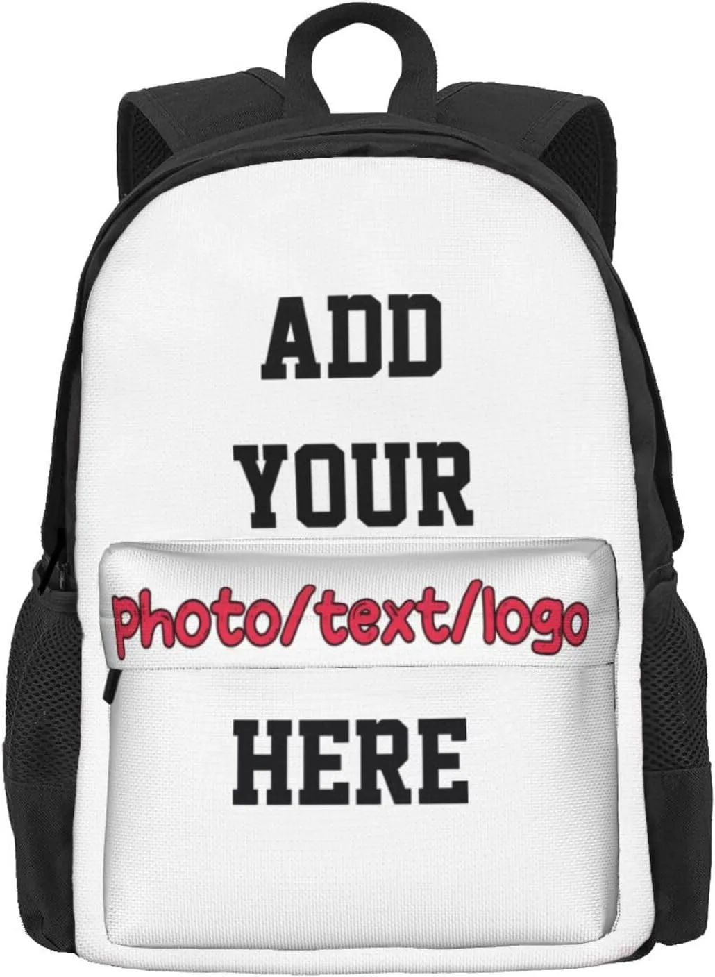 Custom Backpack For Women Men,Personalized Daypacks With Photo/Name/Text/Logo,Customized Large Capacity Laptop Backpack,Casual Travel Computer Bag For Work Travel
