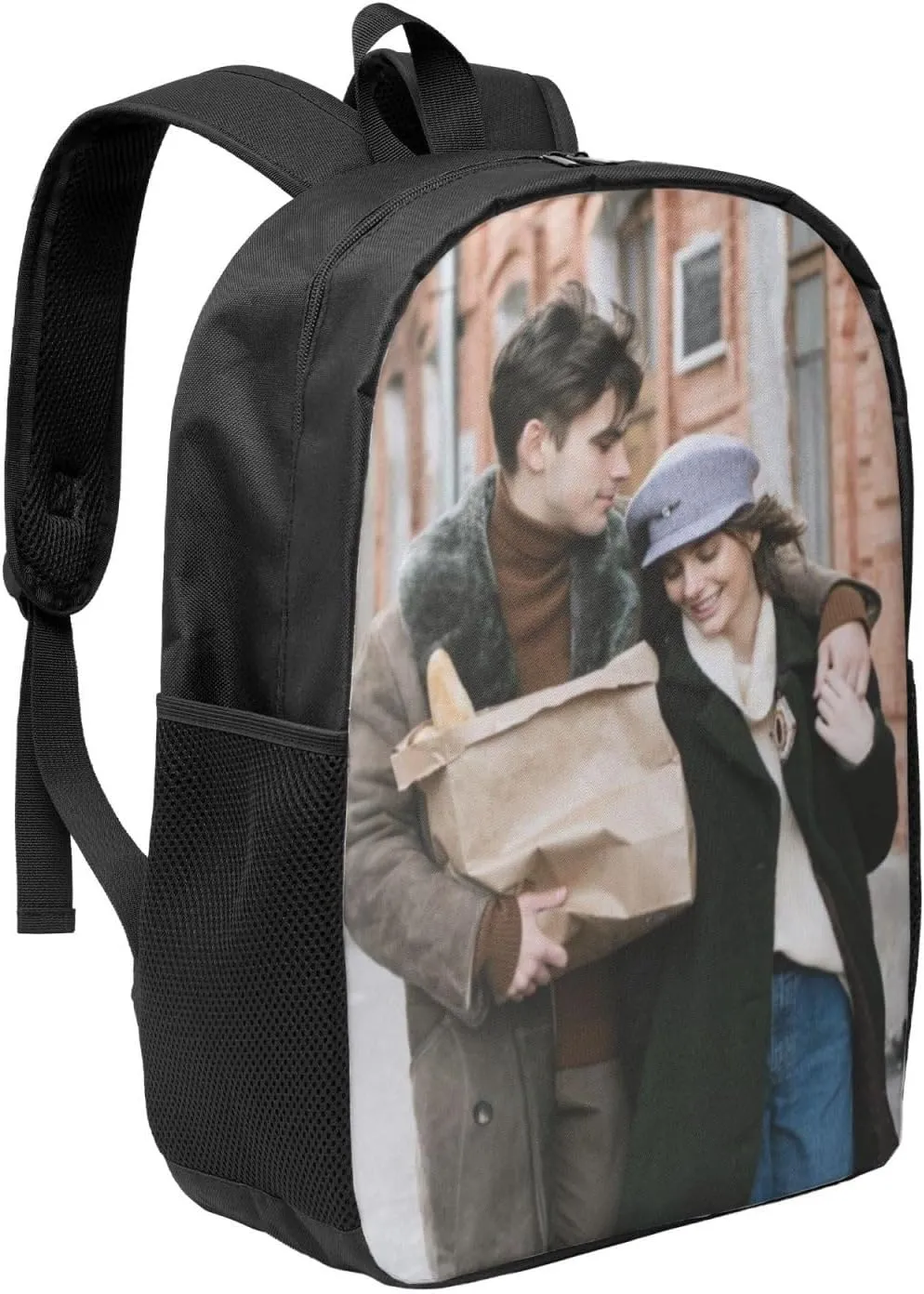 Custom Backpack Personalized Cute Backpacks Design Text Photo Name Logo Large-capacity Casual Travel Laptop Bag for Hiking Work 17in, Style 2