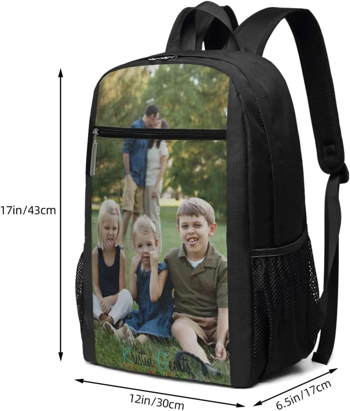 Custom Backpack Personalized Laptop Backpack for Men Women Customized Photo Logo Text Backpacks for Travel Work Camping 17inch