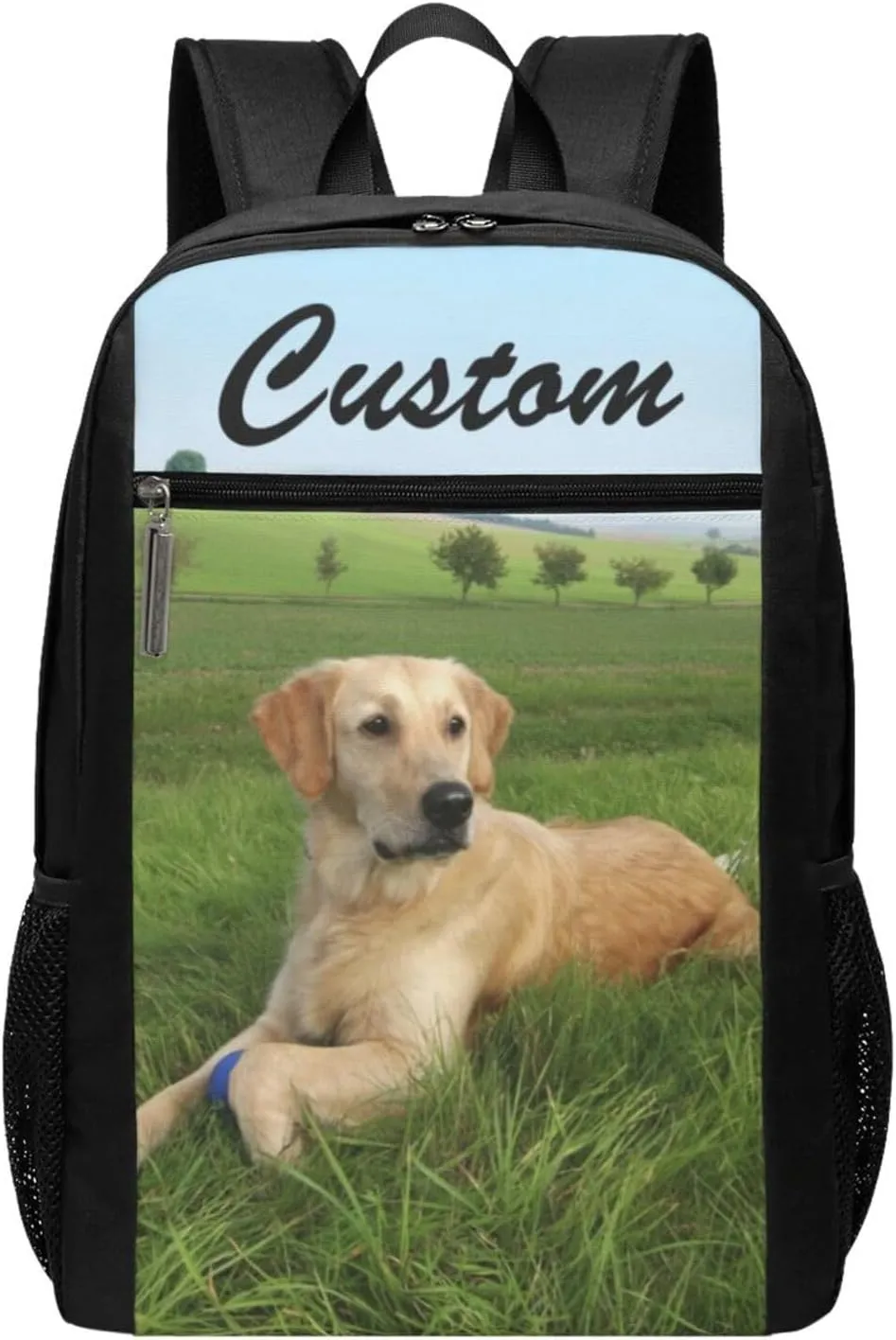 Custom Backpack, Personalized Laptop Backpack for Men Women, Customized Photo Text Logo Backpacks for Travel Work Camping 17in Style5