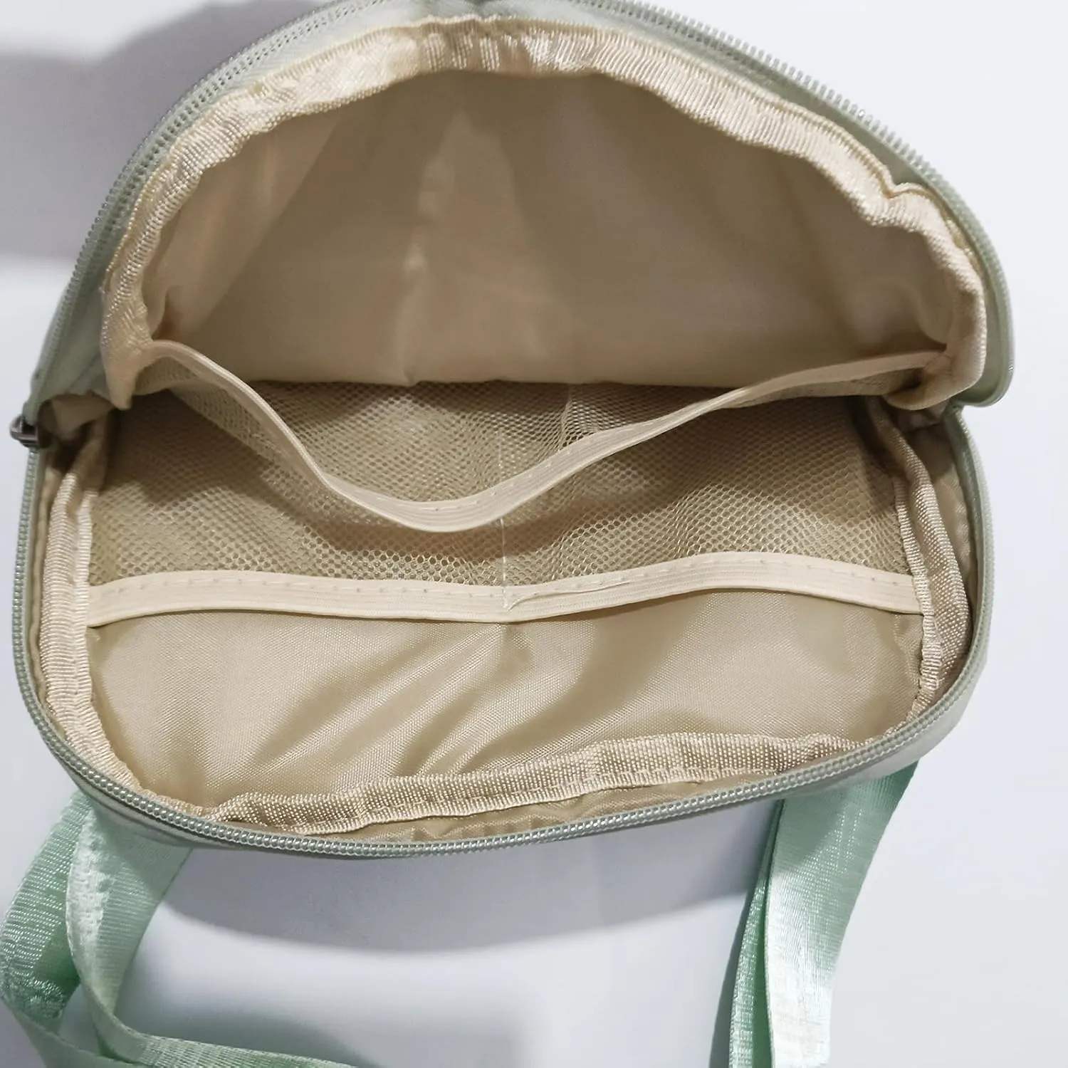 Custom Belt Bag Fanny Pack Bag Unisex Personalized Gifts Nylon Waist Bag with Name Text Logo Photo for Workout Running Traveling Hiking (Light green)