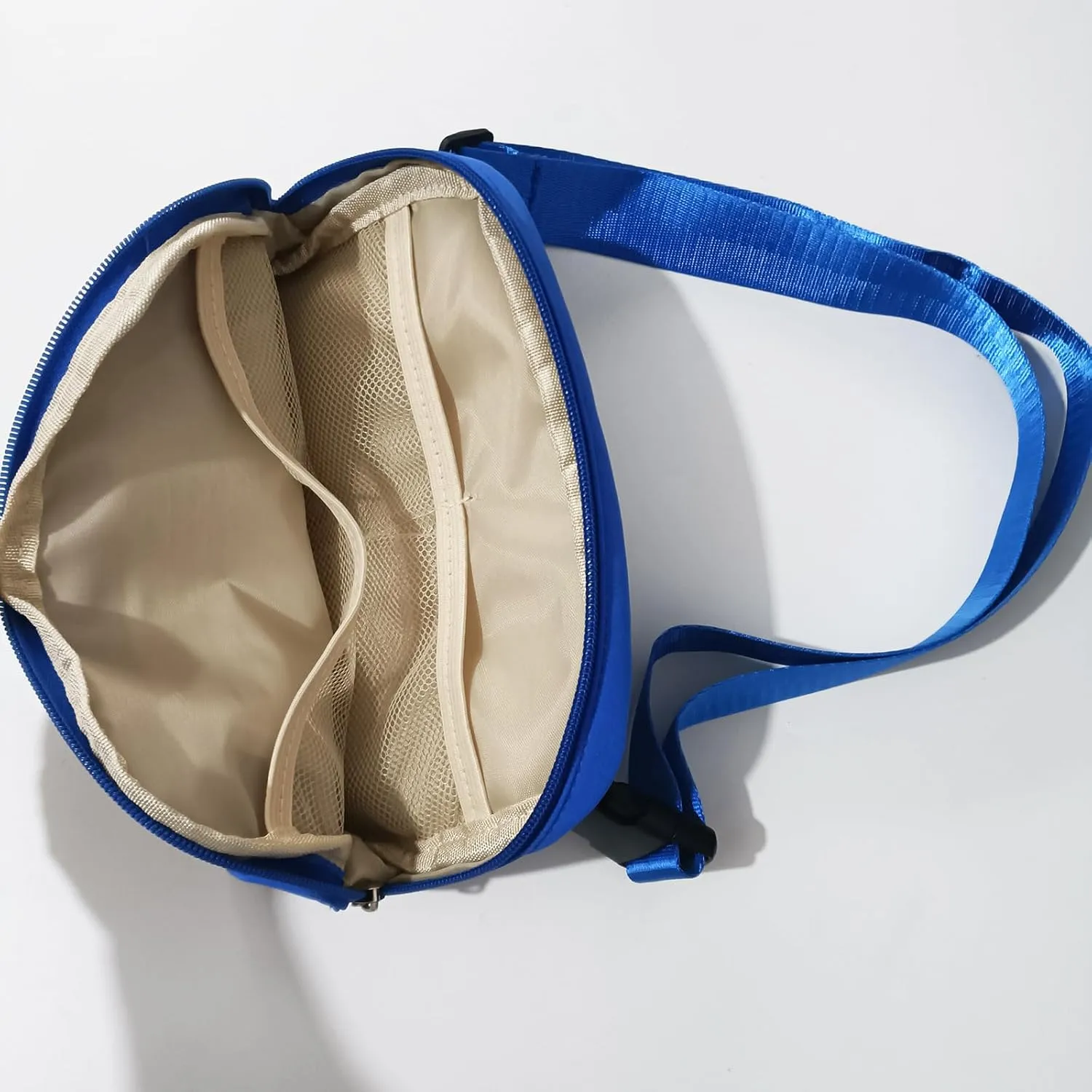Custom Crossbody Bags For Eomen Belt Bag Fanny Pack Bag Personalized Gifts Waist Bag with Name Text Logo Photo for Workout Running Traveling Hiking (Blue)