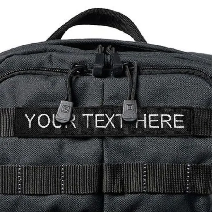 Custom ID Name Plate Badge (for 5.11 Tactical Bags & Packs - with Text)