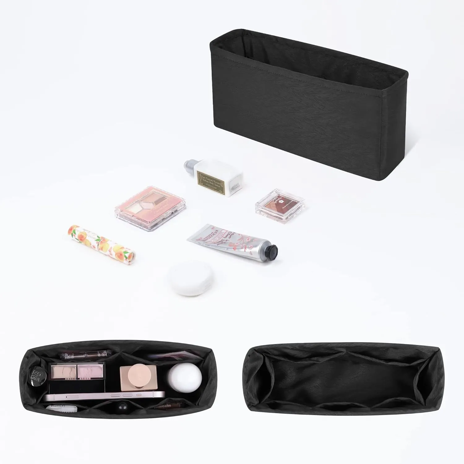 Custom Silk Purse Organizer or Pillow Insert for Chanel Kelly Nano 23K/24P/25C Bags, Offering 72 Colors to Choose