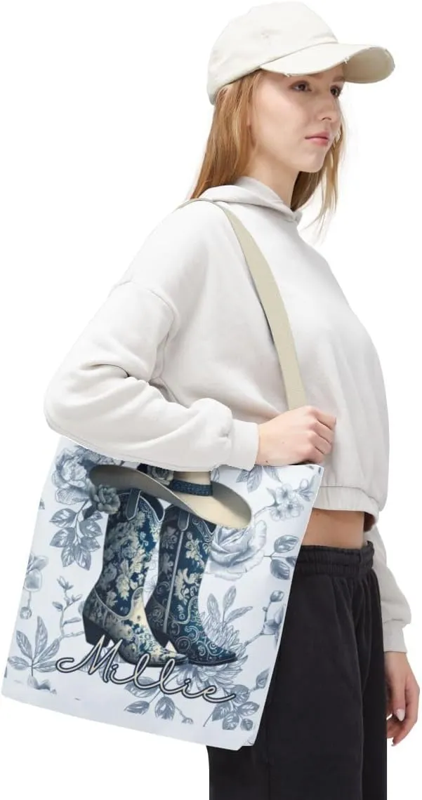 Customizable Tote Bag for Women-Womens Tote Bags for Work-Western Tote Bags for Women-Cowgirl Gift for Her