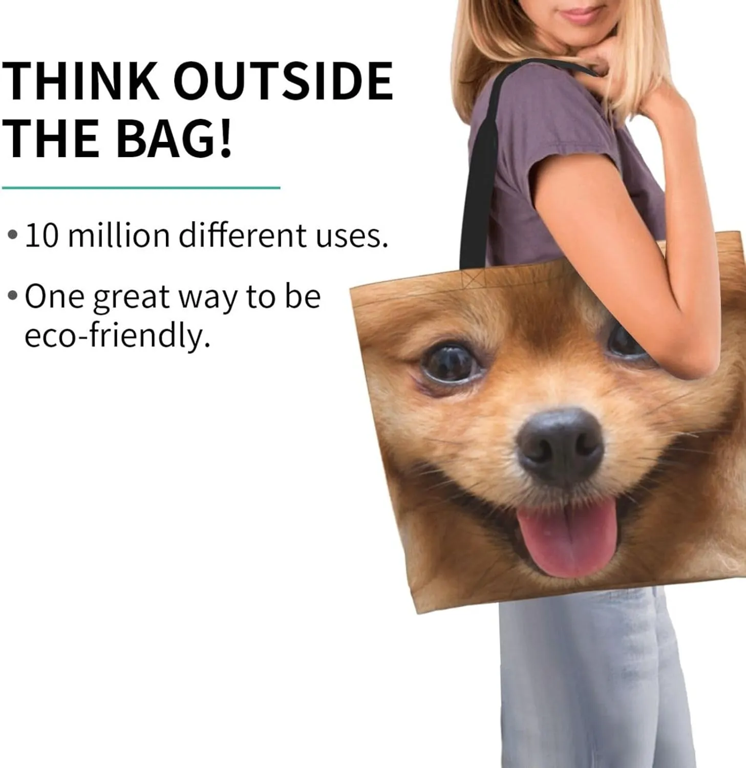 Cute Sheeps Tote Bag Shopping Bag Portable Handbags Tote Shoulder Bucket Bags for Women