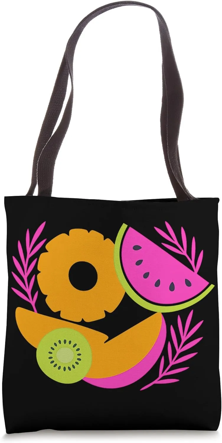 Cute Tropical Fruit Fusion Summer Splash Casual Tote Bag