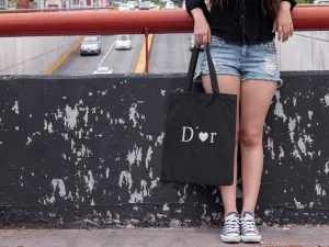 D DOT LOVE TOTE BAG