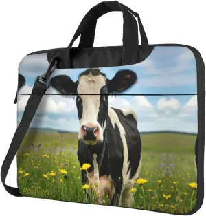 Dairy Cow Print Work Casual Office Laptop Shoulder Messenger Bag 13 inch 14 inch 15.6 inch
