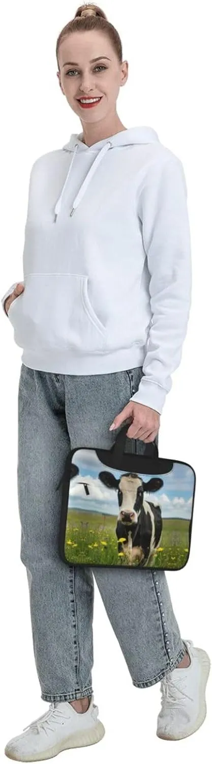 Dairy Cow Print Work Casual Office Laptop Shoulder Messenger Bag 13 inch 14 inch 15.6 inch